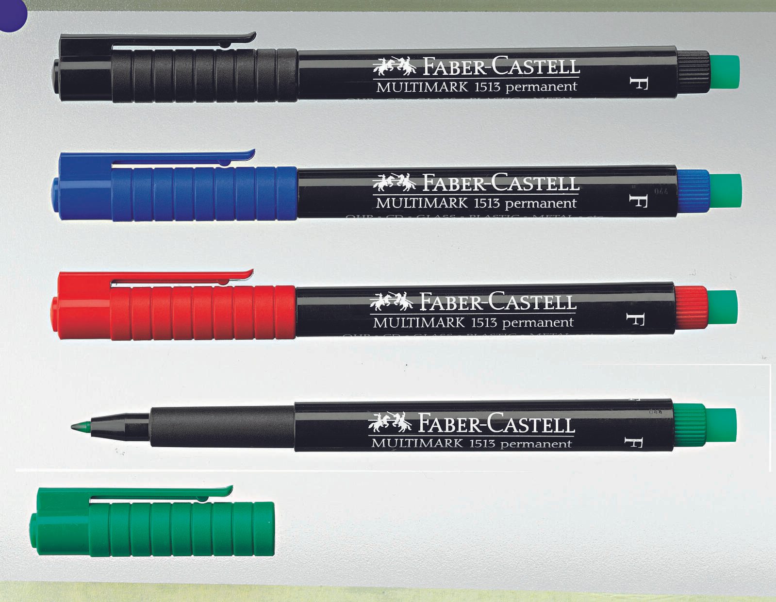 FABER-CASTELL Multimark 1513 F permanent Folienstifte-Set 0.6 mm Mehrfarbig FABER-CASTELL Multimark 1513 F permanent Folienstifte-Set 0.6 mm Mehrfarbig
